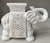 Circa 1970 Fabulous Linen-Hued Earthenware Elephant Garden Stool / Plant Stand For Sale - Image 12 of 18