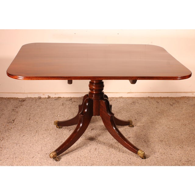 Large Mahogany Quadrip Table, 1800s For Sale - Image 12 of 12