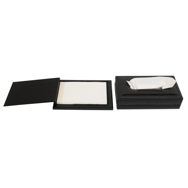 Asprey & Co. 2000s Asprey & Garrard of London Saddle Leather Desk Set- 3 Pieces For Sale - Image 4 of 8