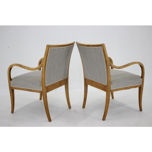 Set of Vintage Danish Armchairs in Birch by Frits Henningsen, 1950s For Sale - Image 10 of 18