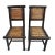 Vintage pair of original bamboo chairs from the Philippines. Authentic beautiful signs of age and use. Sold as a pair.