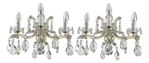 Maria Teresa Crystal Wall Lights, 1950, Set of 2