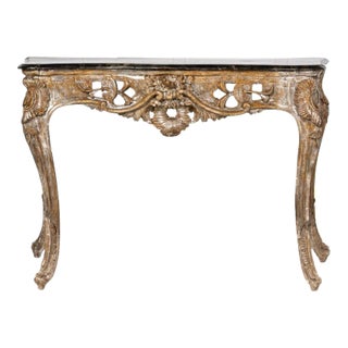 18th Century French Rococo Console Table For Sale