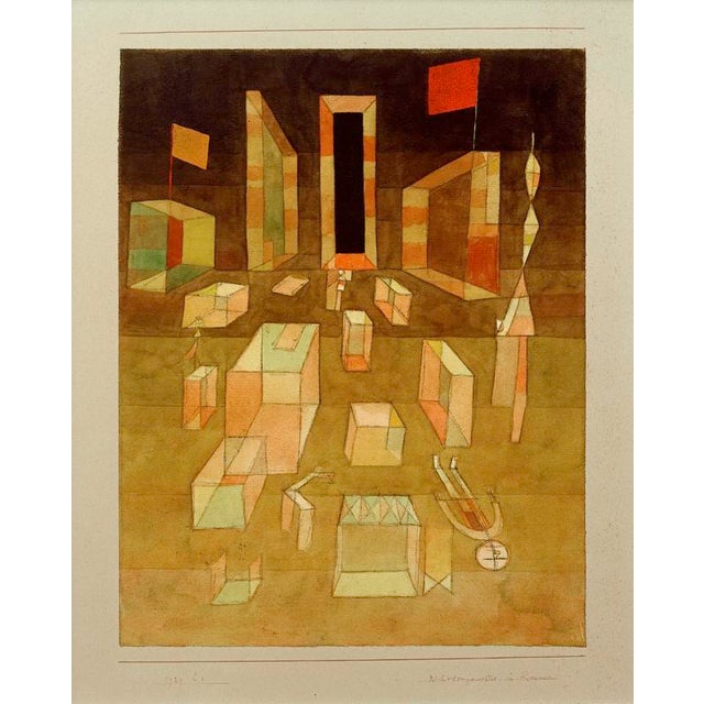 Non Compostion In Space Nichtkomponiertes im Raum, 1929. Klee, Paul; 1879–1940. Aquarell, Feder, Kreide, Bleistift auf...