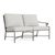 Brown Jordan Venetian Right Arm Loveseat, Mica frame with Fusion Dove fabric For Sale - Image 12 of 12