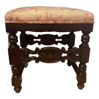 1920s Italian Renaissance Stool For Sale