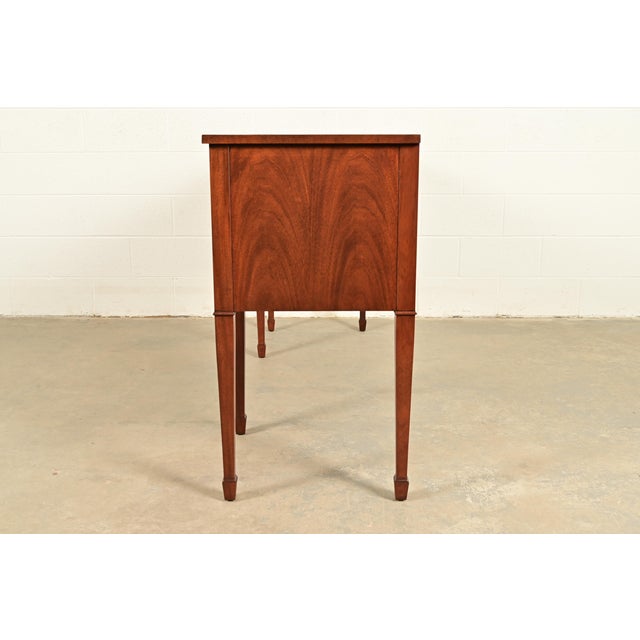 Kindel Furniture Federal Inlaid Mahogany Sideboard Credenza, Newly Refinished For Sale - Image 15 of 17