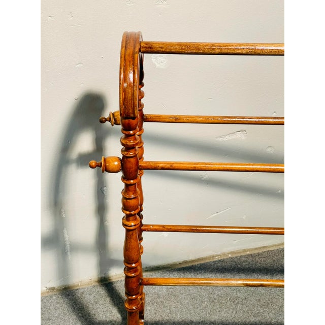 English Beech Towel Holder For Sale - Image 3 of 6