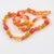 Bakelite and Lucite Long Necklace Sunny Yellow and Orange Colors For Sale - Image 10 of 15