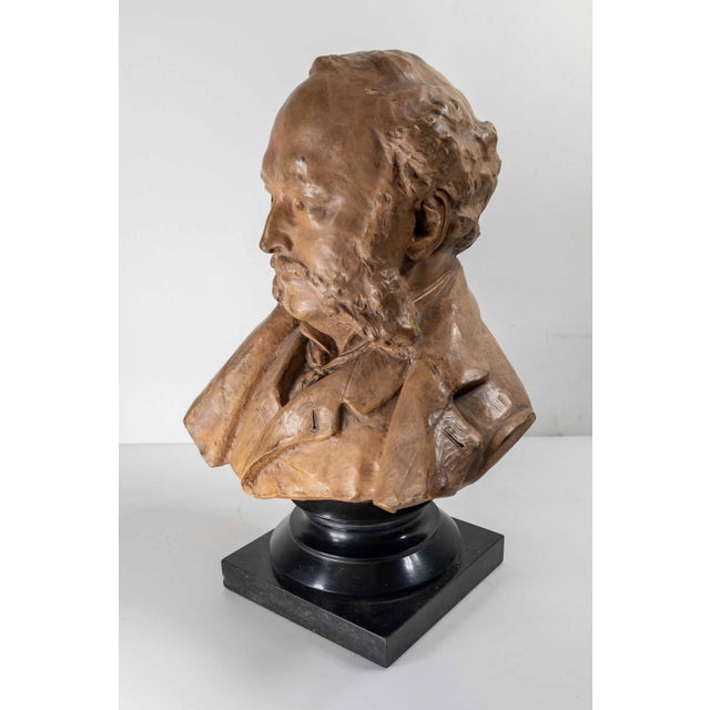 19th Century American Terra-Cotta Bust of a Gentleman by Olin Levi Warner For Sale - Image 10 of 18