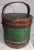 19Thc Original Green & brown painted furkin bucket from New England.The condition is very good.