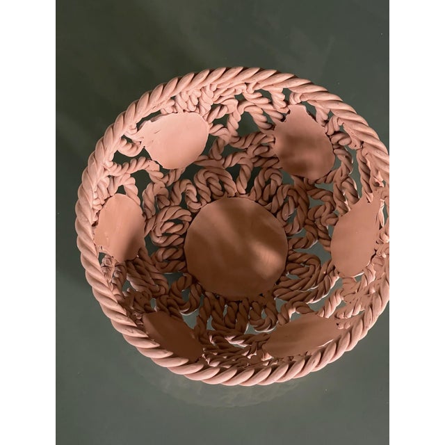 Italian Vintage Italian Terracotta Fruit Bowl For Sale - Image 3 of 7