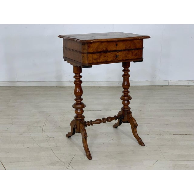 Biedermeier Sewing Table, 1880s For Sale - Image 9 of 9