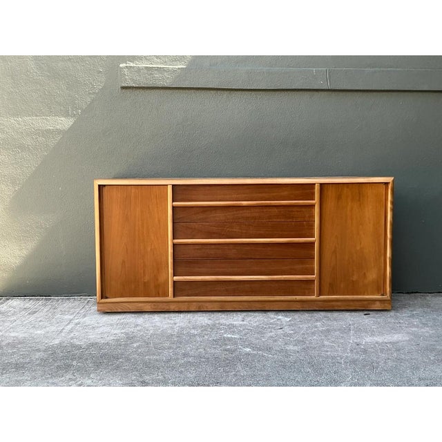 Wood t.h. Robsjohn-Gibbings for Widdicomb Wood Credenza For Sale - Image 7 of 12