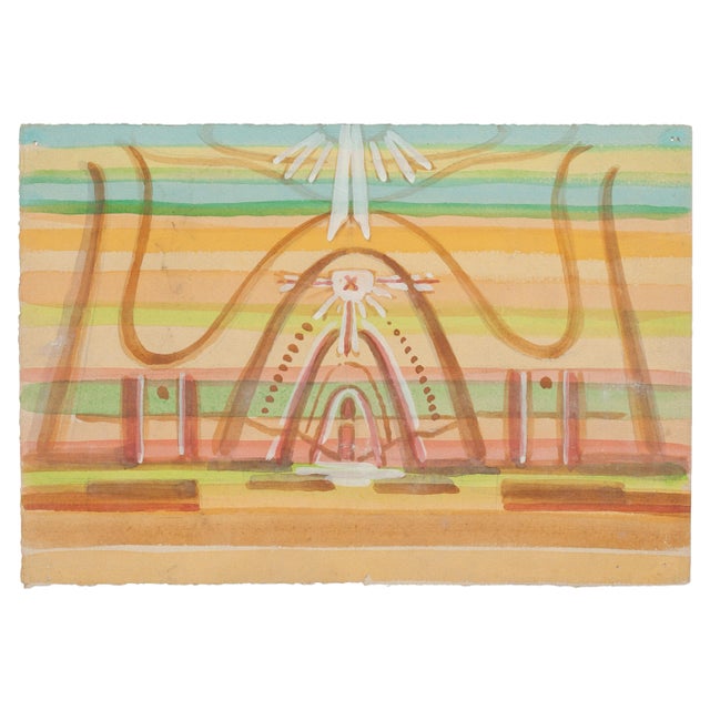 ''Surrealist Composition'' is an original drawing in mixed media on paper, realized by Jean Delpech (1916-1988). The state...