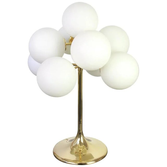 Atomic Brass Table Lamp, Switzerland, 1960s For Sale - Image 10 of 10