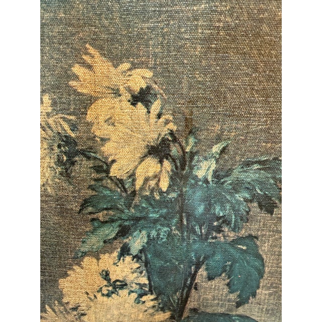 Henri Fantin-Latour " Yellow Chrysanthemums" Reproduction Painting, Framed For Sale - Image 10 of 12