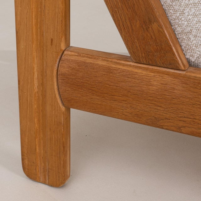 19th Century France Brutalist Beige Wood Armchair For Sale - Image 9 of 11