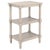 Wood Cassie 3 Shelf Accent Table in Greige For Sale - Image 7 of 8