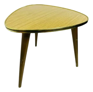 Vintage Side Table with Formica Top and Tapered Legs