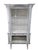 Vintage Gothic Revival White Display Cabinet For Sale In Chicago - Image 6 of 9