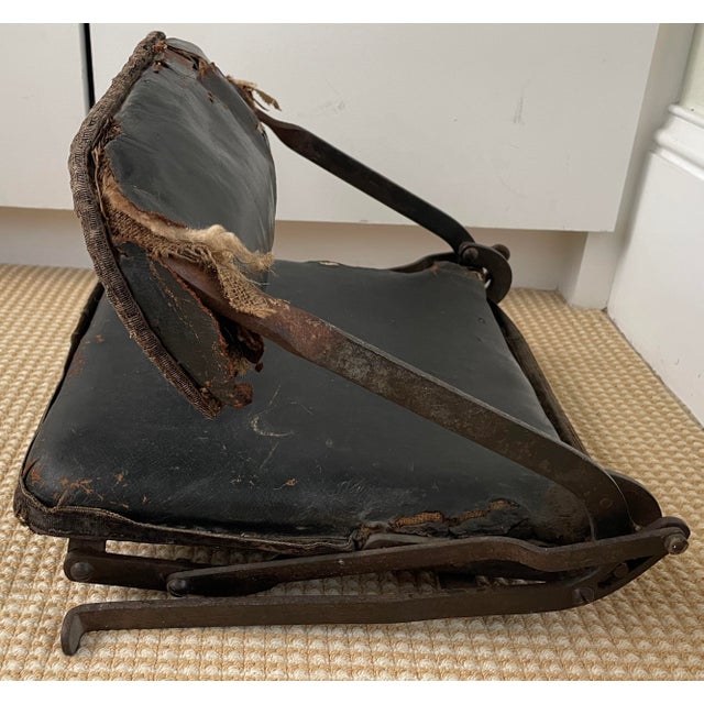 Metal Circa 1920s French Jump Seat For Sale - Image 7 of 10
