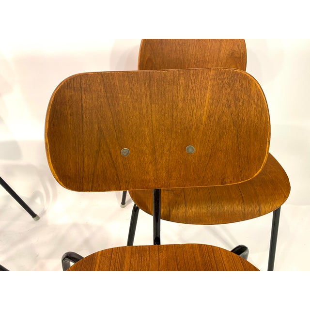 Wood SE68 Chairs by Egon Eiermann for Wilde&Spieth, Set of 4 For Sale - Image 7 of 18