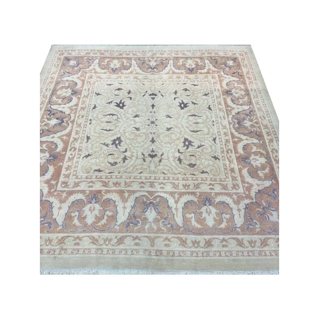 Traditional Handwoven Persian Tabriz Area Rug 6x7 For Sale - Image 3 of 8