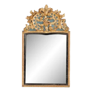 French Regence Painted and Giltwood Mirror Circa 1780.