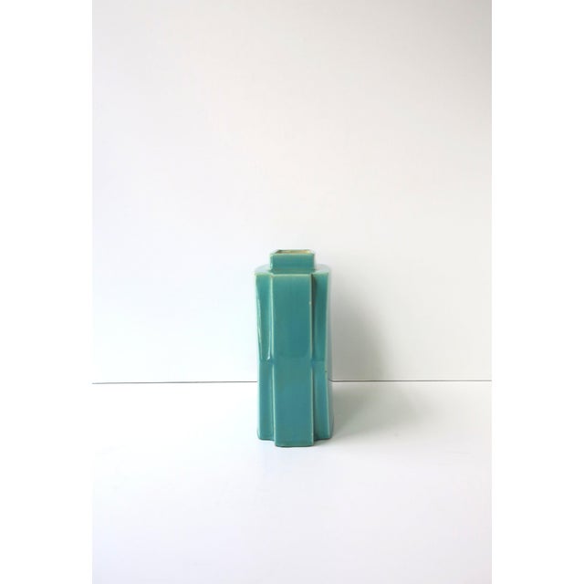 Ceramic French Art Deco Vase by Robert Lallemant, Early-20th Century, France For Sale - Image 7 of 12