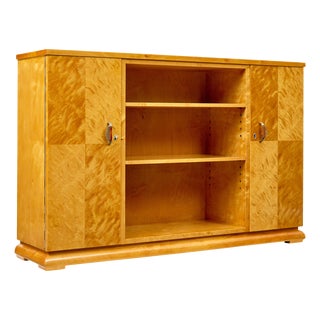 Mid-Century Modern Scandinavian Birch Bookcase, 1940 For Sale