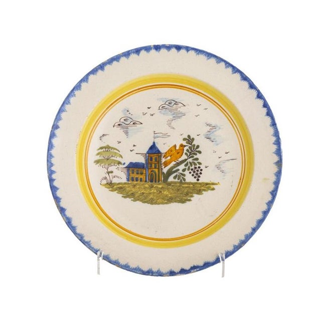 19th Century Earthenware Plate For Sale - Image 6 of 6