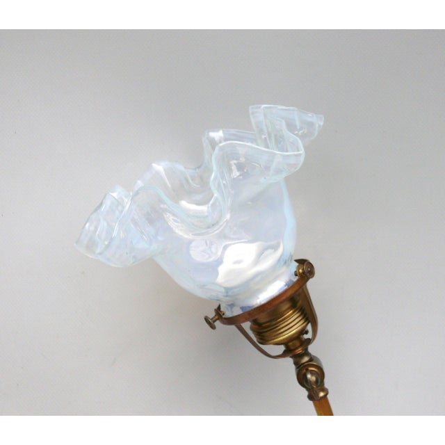 Art Nouveau Grand Piano Clamp Lamp in Brass and Opal Glass, Germany, 1890s For Sale - Image 17 of 18