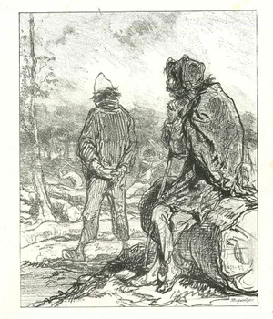 After Paul Gavarni, The Misery, Original Lithograph, 1881