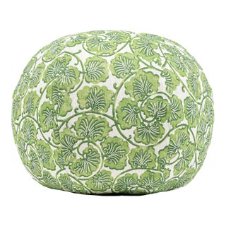 The House Of Scalamandré May Circle Pillow In Meadow For Sale