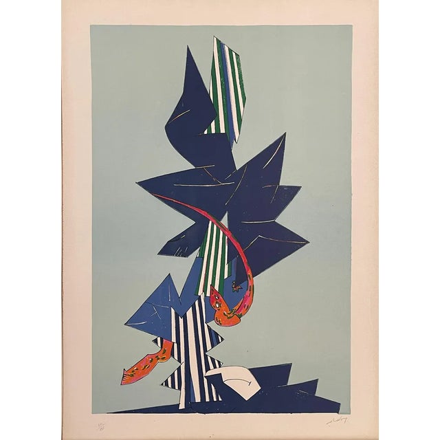 Gianni Dova, Flight, Lithograph For Sale