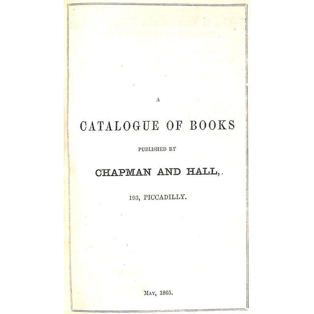 TROLLOPE, Anthony [115] pp. Chapman And Hall 1865 7 1/4" x 5" Bound in three quarters blue morocco and blue cloth softs by...