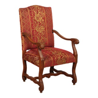Louis XIV Style Carved Frame Armchair For Sale