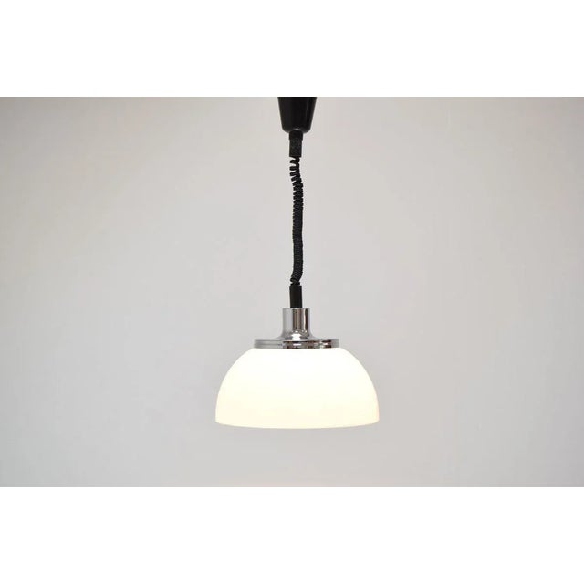 Black Mid-Century Space Age Large Meblo Pendant from Guzzini, 1970s For Sale - Image 8 of 10