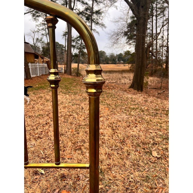 Metal Vintage Arched Double / Full Size Bed by Brass Beds of Virginia For Sale - Image 7 of 12