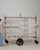 Wood White Patinated Bakery Rack on Wheels, Antique, France, Early 20th Century For Sale - Image 7 of 10
