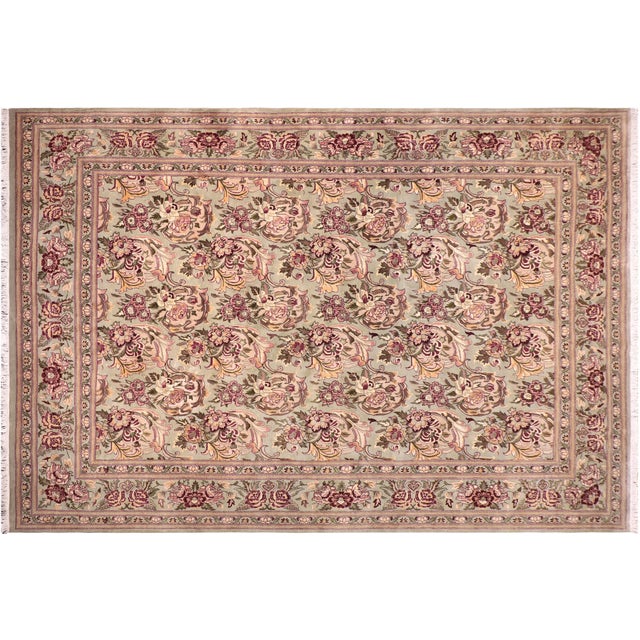 Art Nouveau William Morris Basarabian Wool Rug 8.11 X 11.10 For Sale - Image 9 of 10