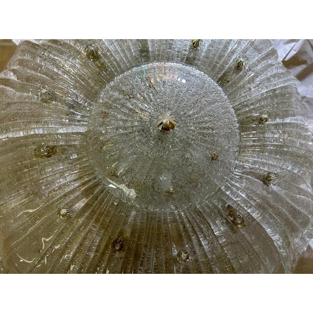 Snow Fairy Murano Glass Ceiling Light, 1980s For Sale - Image 8 of 18
