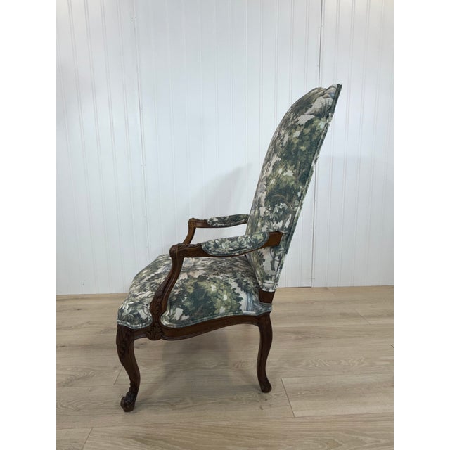 Newly Upholstered French Chair For Sale In Nashville - Image 6 of 12