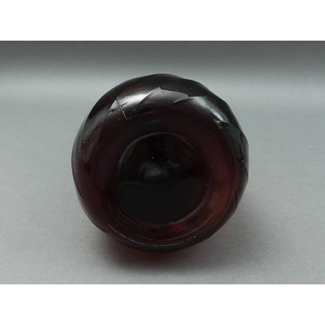 Mid 20th Century Guildcraft Italy Amethyst Empoli Glass Decanter Genie Bottle For Sale In Miami - Image 6 of 9