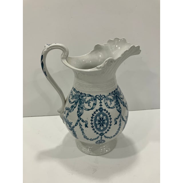 1900 - 1909 Antique English Ironstone Pitcher For Sale - Image 5 of 8