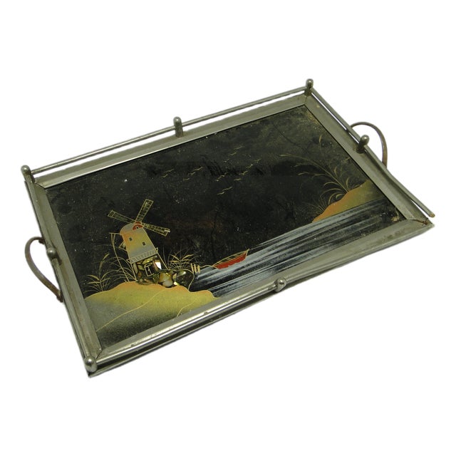 Japanese Lacquerware Tray, 1920s For Sale