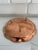Pair of Vintage Moroccan Handcrafted Copper Serving Plates For Sale - Image 4 of 4