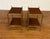 Pair of Two Tiered Brass and Wood End Tables by Leighton Hall - Showroom Samples For Sale In Atlanta - Image 6 of 17