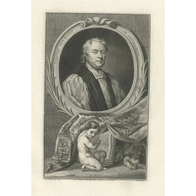Portrait of John Tillotson, Paper For Sale - Image 5 of 6